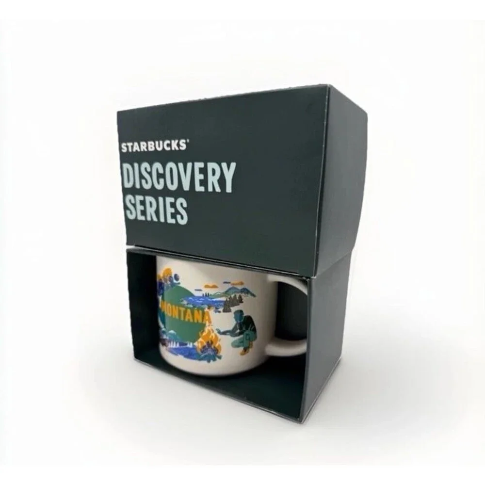 MONTANA Starbucks Discovery Series Collection 14oz Mug 14 Oz Rare New In Box - Picture 2 of 5